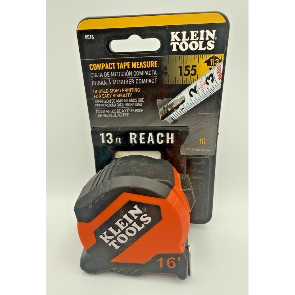NIP Klein Tools 16', 13' reach tape measurer